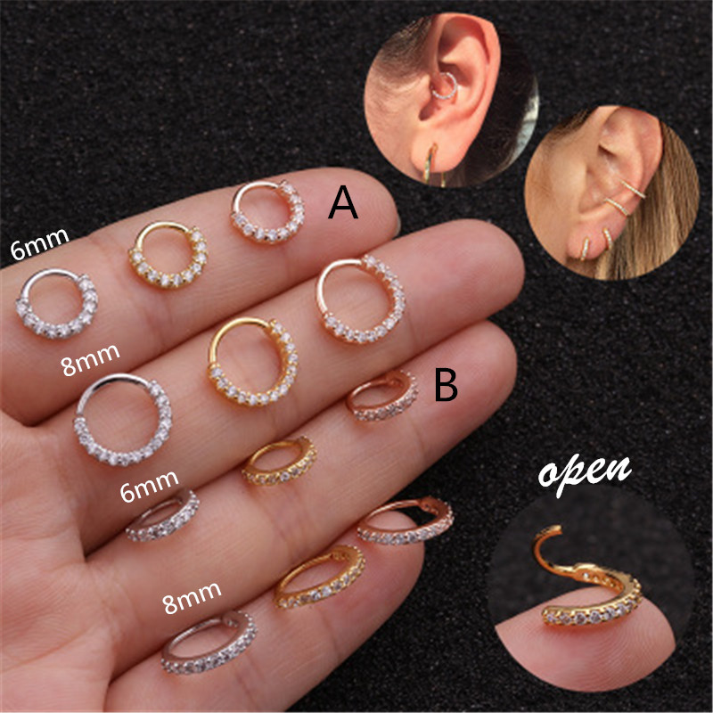 1PC 6-10mm Cz Nose Hoop Nostril Ring Flower Cartilage Tragus Earring 2020 new fashionCz Cartilage Huggie Hoop Earring
1PC 6-10mm Cz Nose Hoop Nostril Ring Flower Cartilage Tragus Earring 2020 new fashionCz Cartilage Huggie Hoop Earring