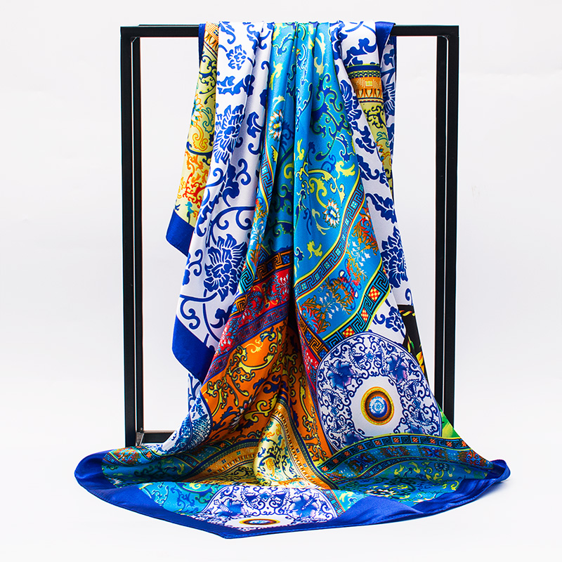 New Square Satin Silk Scarf Women Hijab Soft Shawls Wraps Female Foulard Ladies Colors Printed Scarves Stoles Bufandas
New Square Satin Silk Scarf Women Hijab Soft Shawls Wraps Female Foulard Ladies Colors Printed Scarves Stoles Bufandas