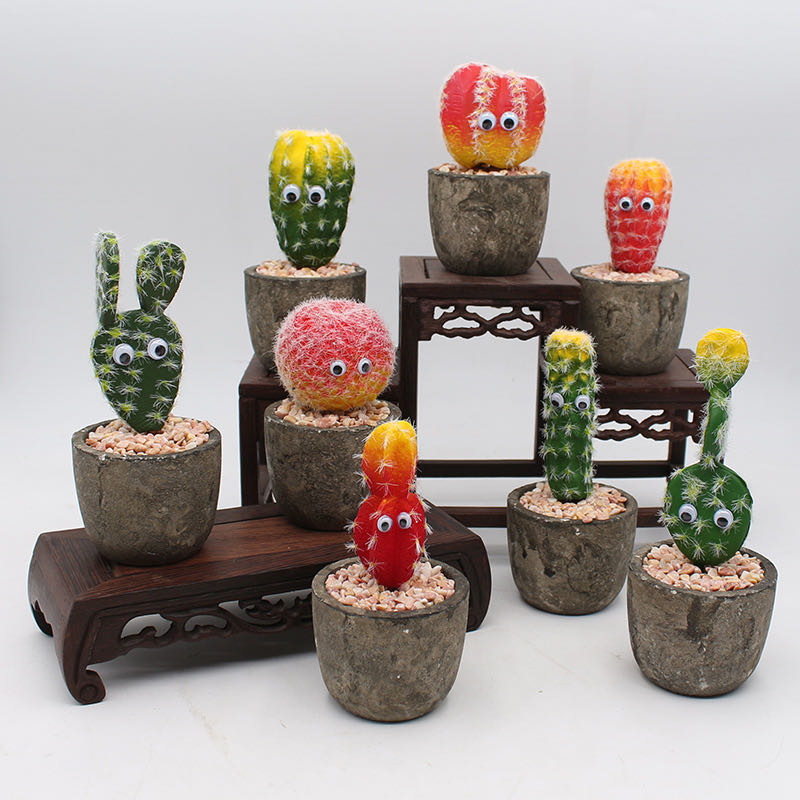 Simulation succulent plant pu cactus potted artificial flower office decoration ornaments, Zjp301
Simulation succulent plant pu cactus potted artificial flower office decoration ornaments, Zjp301