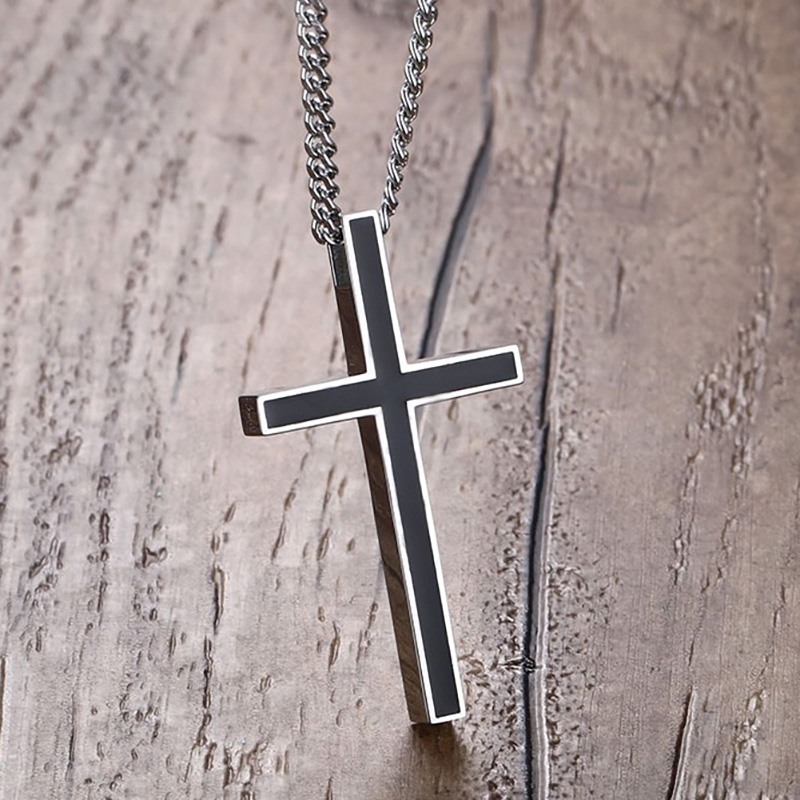 Modyle Classic Black Jesus Cross Necklaces Pendants Women Men Stainless Steel Prayer Crucifix Male Chain Necklace Jewelry
Modyle Classic Black Jesus Cross Necklaces Pendants Women Men Stainless Steel Prayer Crucifix Male Chain Necklace Jewelry