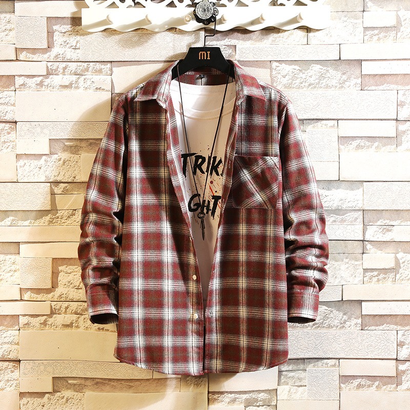 HIP HOP Streetwear Casual Plaid Shirt For Men's Long Sleeve 2020 Spring Autumn Korea OverSize Clothes kg-188, Ds497 d
HIP HOP Streetwear Casual Plaid Shirt For Men's Long Sleeve 2020 Spring Autumn Korea OverSize Clothes kg-188, Ds497 d