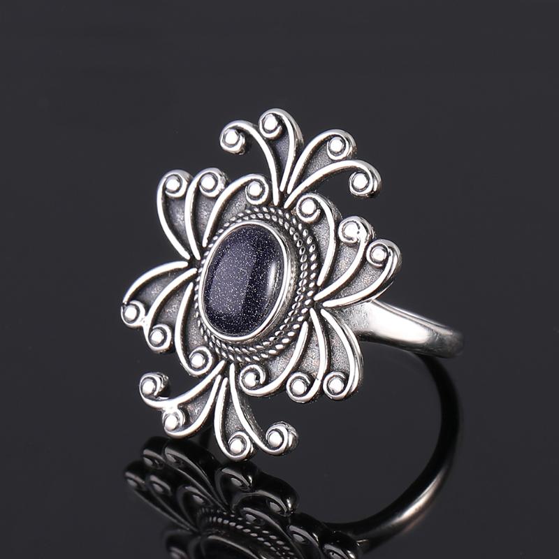 Nasiya Vintage Style Rings With Blue Sandstone For Women 925 Sterling Silver Gemstone Jewelry For Party Wedding Birthday Gift
Nasiya Vintage Style Rings With Blue Sandstone For Women 925 Sterling Silver Gemstone Jewelry For Party Wedding Birthday Gift