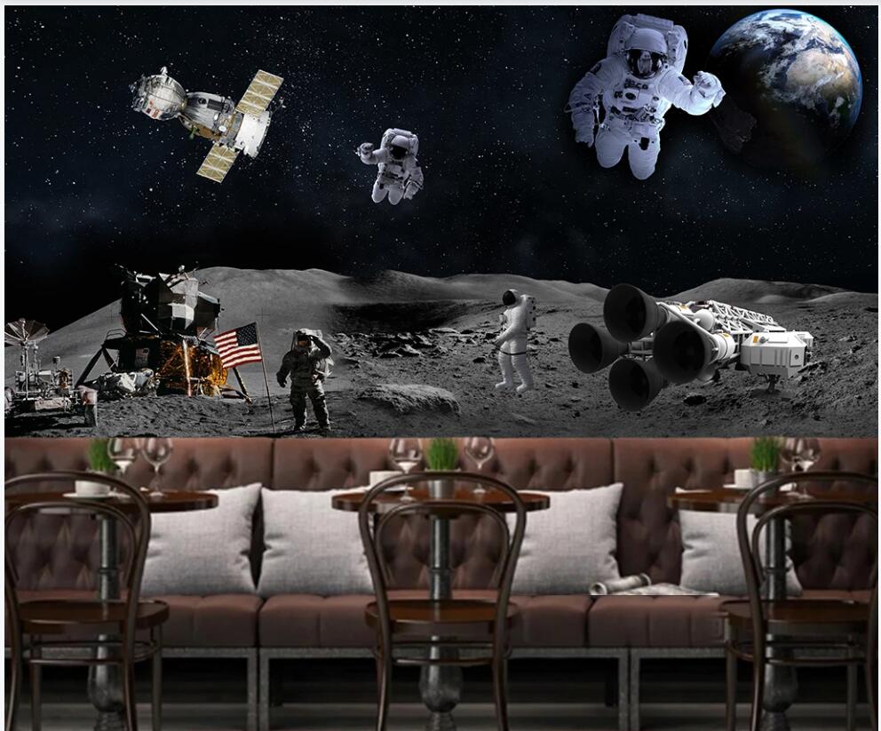 3d wallpaper custom photo mural Astronaut in space landed on the moon earth home decor 3d wall murals wallpaper for living room, Non-woven wallpaper
3d wallpaper custom photo mural Astronaut in space landed on the moon earth home decor 3d wall murals wallpaper for living room, Non-woven wallpaper