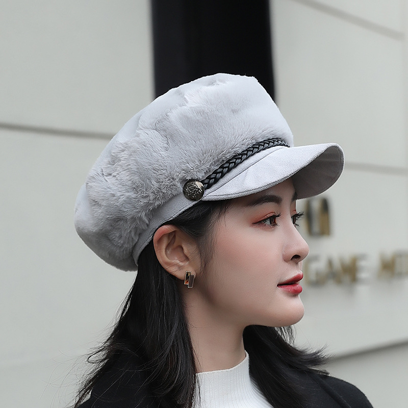 Autumn Women's Hat White Flat Top Women Hat Fashion Winter Hats for Women Cap
Autumn Women's Hat White Flat Top Women Hat Fashion Winter Hats for Women Cap