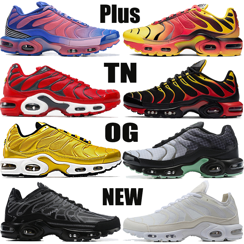 New arrival Plus TN OG mens running shoes racer blue sunset pulse GS Chrome Yellow Green glow triple black men women sport sneakers, 40-45 black grey white
New arrival Plus TN OG mens running shoes racer blue sunset pulse GS Chrome Yellow Green glow triple black men women sport sneakers, 40-45 black grey white