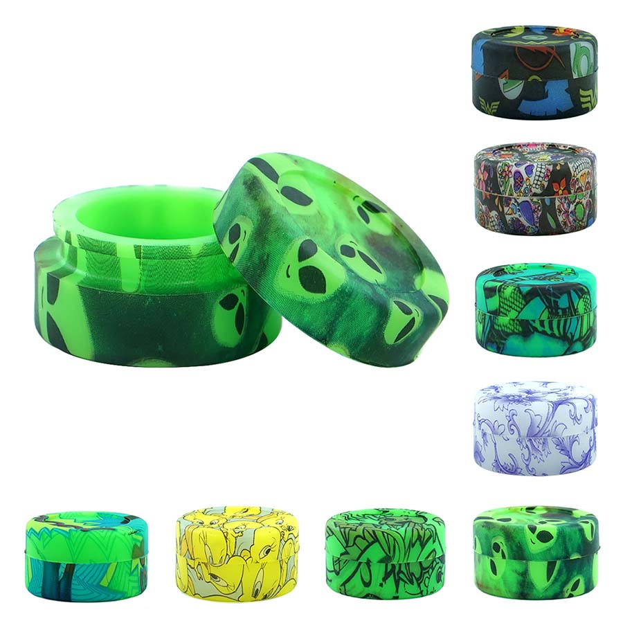 5ML Printed Jars silicone container smoking pipe accessories Food grade lid Non-Stick box for Dry Herb Wax Oil easy to clean
5ML Printed Jars silicone container smoking pipe accessories Food grade lid Non-Stick box for Dry Herb Wax Oil easy to clean