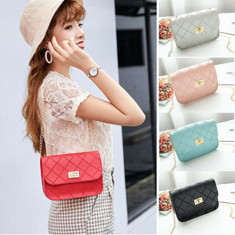Women's PU Leather Small Crossbody Handbag Purse Bag with Chain Shoulder Strap, Black
Women's PU Leather Small Crossbody Handbag Purse Bag with Chain Shoulder Strap, Black