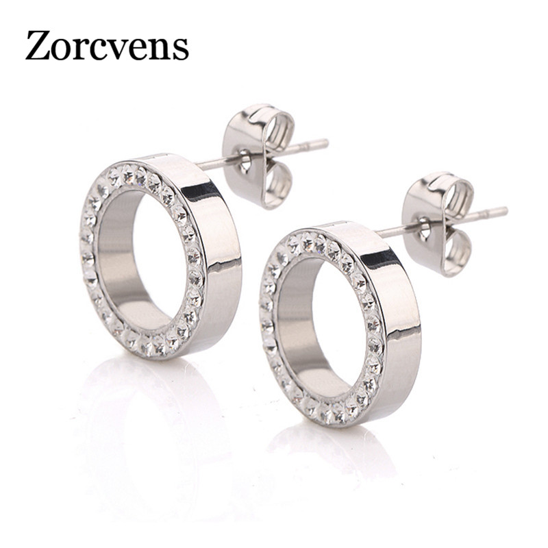 ZORCVENS 316L Stainless Steel Earring Crystal Stud Earrings For Women Joyas Brincos Bijoux Jewelry Earings Fashion
ZORCVENS 316L Stainless Steel Earring Crystal Stud Earrings For Women Joyas Brincos Bijoux Jewelry Earings Fashion