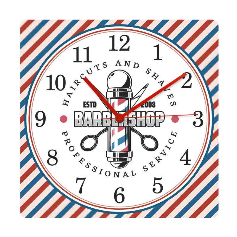 Red and blue Diagonal Lines Pattern Barber Pole Vintage Texture Fashion Printed Acrylic Wall Clock Hair Salon Barber Shop Watch
Red and blue Diagonal Lines Pattern Barber Pole Vintage Texture Fashion Printed Acrylic Wall Clock Hair Salon Barber Shop Watch