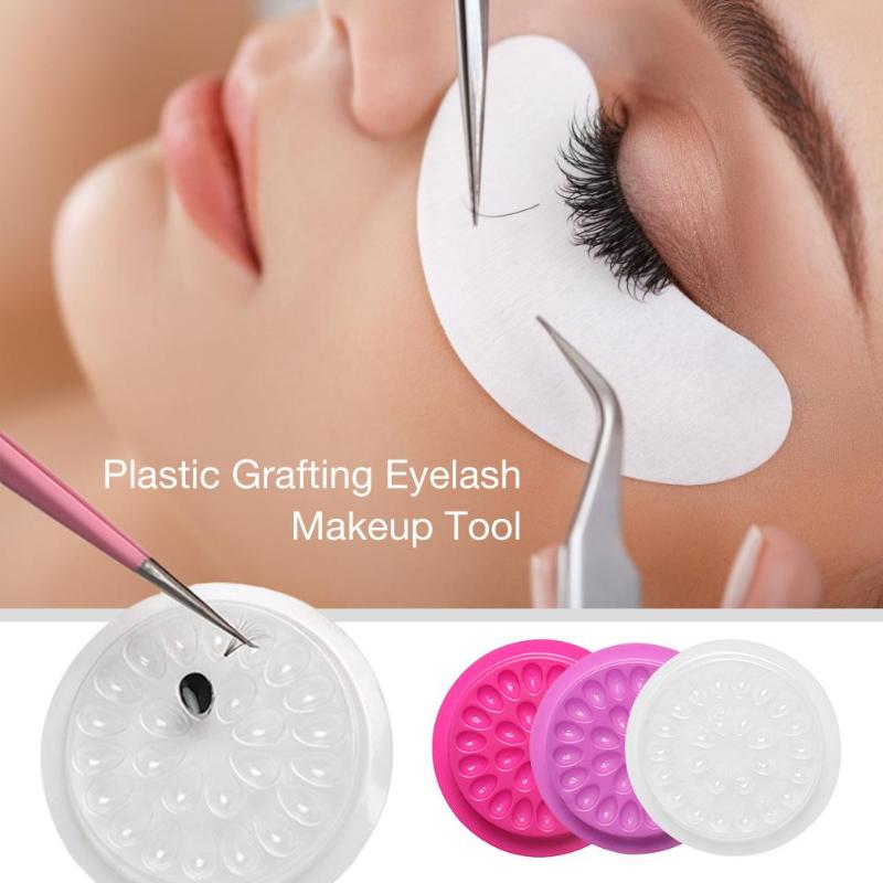 New Eyelash Extension Makeup Tools Glue Holder Lashes Adhesive Pallet Disposable Stand For Beauty Parlour