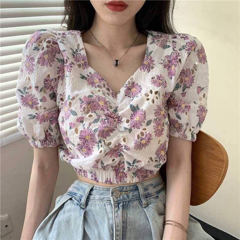 Ins Print Embroidery Shirt Female Korean Harajuku Cute Women's Shirts Ulzzang Japanese Kawaii Vintage Cute Clothes For Women, Lavender
Ins Print Embroidery Shirt Female Korean Harajuku Cute Women's Shirts Ulzzang Japanese Kawaii Vintage Cute Clothes For Women, Lavender