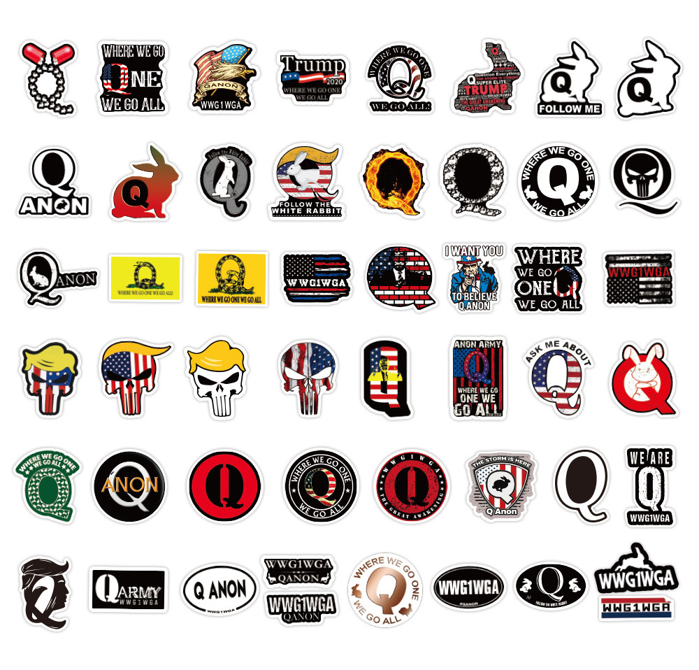 50Pcs WWG1WGA Q Love America Stickers Pack Graffiti Car Bike Luggage Sticker Laptop Skateboard Motor Water Bottle Decal, Multi-color
50Pcs WWG1WGA Q Love America Stickers Pack Graffiti Car Bike Luggage Sticker Laptop Skateboard Motor Water Bottle Decal, Multi-color