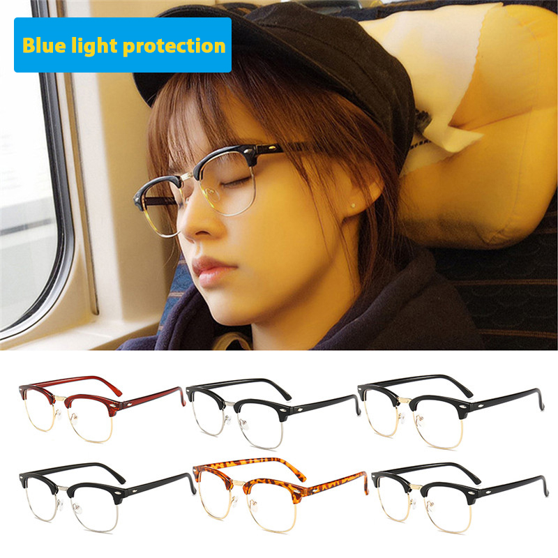 2020 New Retro Men Women Classic Clear Lens Nerd Frames Glasses Eyeglasses Vintage Half Metal Eyewear Frame Fashion Designed
2020 New Retro Men Women Classic Clear Lens Nerd Frames Glasses Eyeglasses Vintage Half Metal Eyewear Frame Fashion Designed