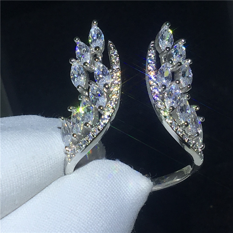 Angel wings ring 925 Sterling silver 5A Sona Cz Engagement wedding band rings for women Bridal Finger Jewelry
Angel wings ring 925 Sterling silver 5A Sona Cz Engagement wedding band rings for women Bridal Finger Jewelry