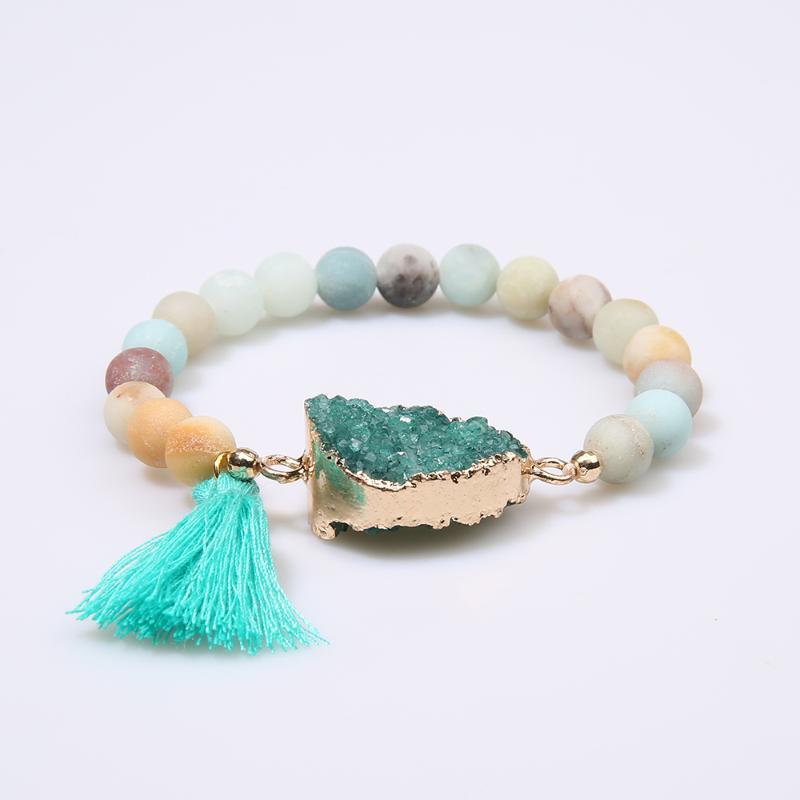 Rttooas 9mm Natural Stone Beaded Bracelets Women 2020 New Fashion Crystal Cluster Tassel Charm Bracelet Luxury Female Jewelry
Rttooas 9mm Natural Stone Beaded Bracelets Women 2020 New Fashion Crystal Cluster Tassel Charm Bracelet Luxury Female Jewelry