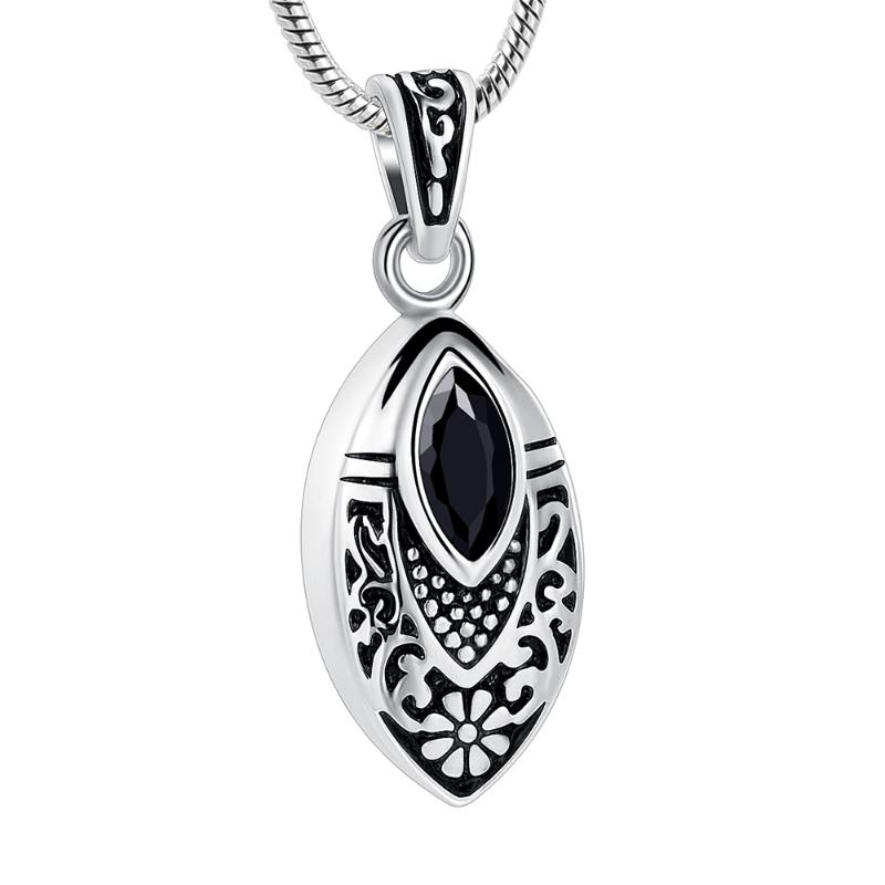 IJD8394 Stainless Steel Cremation Inlay Black Crystal For Ashes Urn Necklace Memorial For Human
IJD8394 Stainless Steel Cremation Inlay Black Crystal For Ashes Urn Necklace Memorial For Human