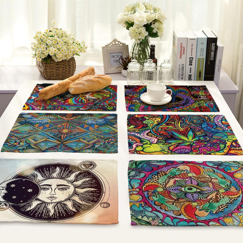 CAMMITEVER Sun Apolo Cotton Linen Bowls Coasters Kitchen Accessories Western Pad Placemat Insulation Dining Table Mat
CAMMITEVER Sun Apolo Cotton Linen Bowls Coasters Kitchen Accessories Western Pad Placemat Insulation Dining Table Mat