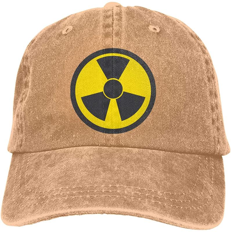 Nuclear Symbol Unisex Soft Casquette Cap Vintage Adjustable Baseball Caps, Gray 
Nuclear Symbol Unisex Soft Casquette Cap Vintage Adjustable Baseball Caps, Gray
