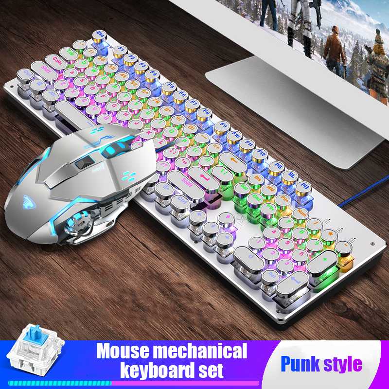Mechanical Keyboard And Mouse Set Retro Esport Game SB Wired Ergonomic Backlit Mechanical Feel Gaming Keyboard
Mechanical Keyboard And Mouse Set Retro Esport Game SB Wired Ergonomic Backlit Mechanical Feel Gaming Keyboard
