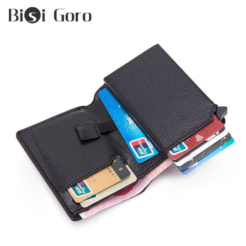 BISI GORO 2020 Minimalist Wallet Metal Blocking Card Holder Aluminum High Quality Soft Leather Slim Card Case Travel Wallet, X-58 blue
BISI GORO 2020 Minimalist Wallet Metal Blocking Card Holder Aluminum High Quality Soft Leather Slim Card Case Travel Wallet, X-58 blue