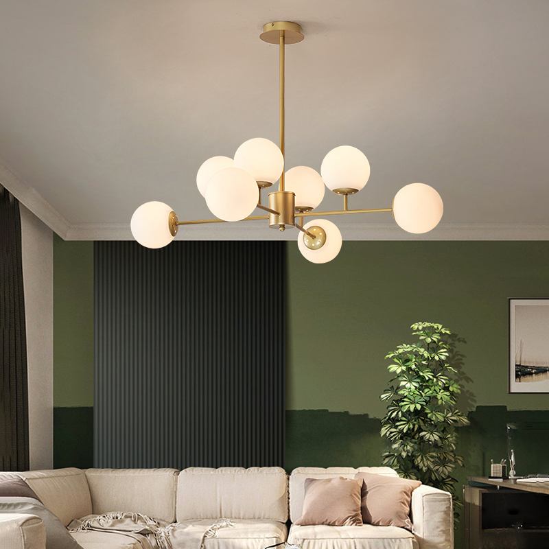 Nordic Chandelier lamp For Living Room Bedroom dining kitchen Modern LED Ceiling Loft hall Home Gold Light Fixture