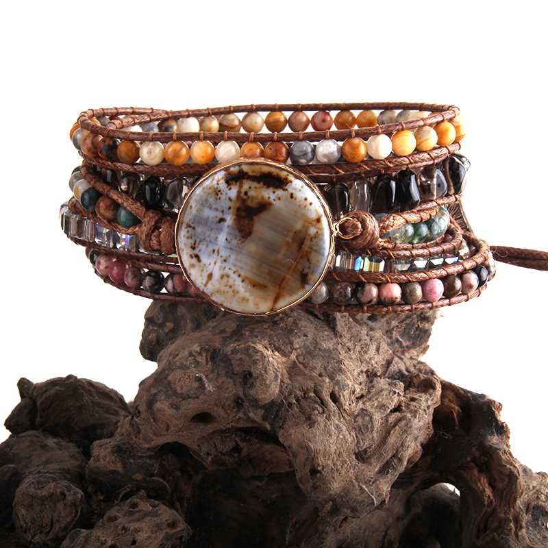MD Fashion Bohemia Jewelry Beaded Armbander Big Aga Charm 5 Strands Woven Wrap Bracelets Dropship
MD Fashion Bohemia Jewelry Beaded Armbander Big Aga Charm 5 Strands Woven Wrap Bracelets Dropship