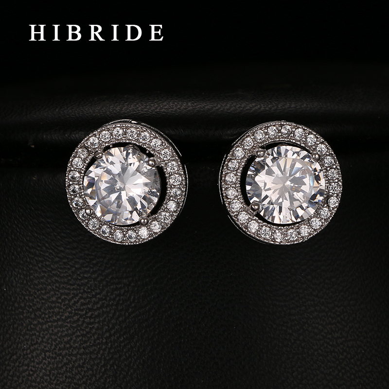 Romantic Jewelry 2020 Stud Earrings For Wedding Elegant Cubic Zirconia Stone Earring HIBRIDE E-239
Romantic Jewelry 2020 Stud Earrings For Wedding Elegant Cubic Zirconia Stone Earring HIBRIDE E-239
