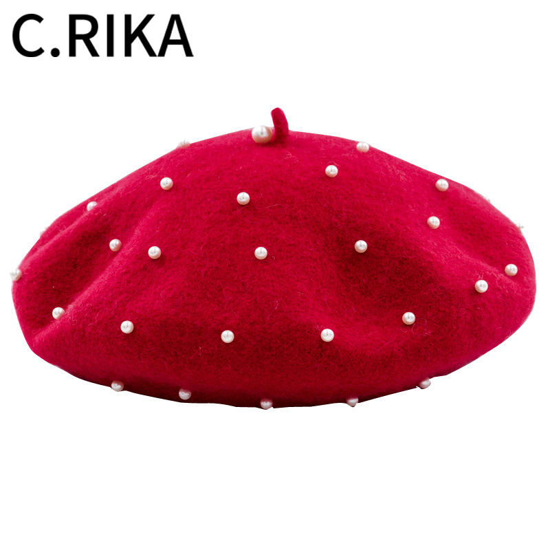 Autumn Winter Pearl Wool Beret Lady Girls Outdoor Travel Solid Fashion Pearl Warm Beret Hat French Hat Vintage Black Berets, White
Autumn Winter Pearl Wool Beret Lady Girls Outdoor Travel Solid Fashion Pearl Warm Beret Hat French Hat Vintage Black Berets, White