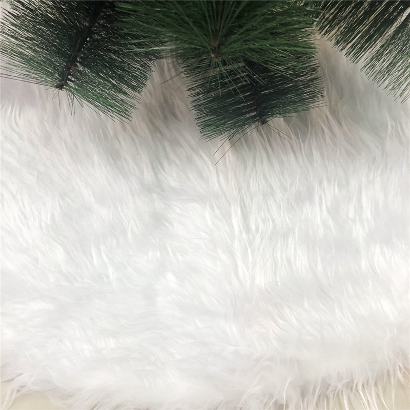 Snowy White Plush Veet Merry Christmas Tree Skirt Decorations Festive party Home Decoration