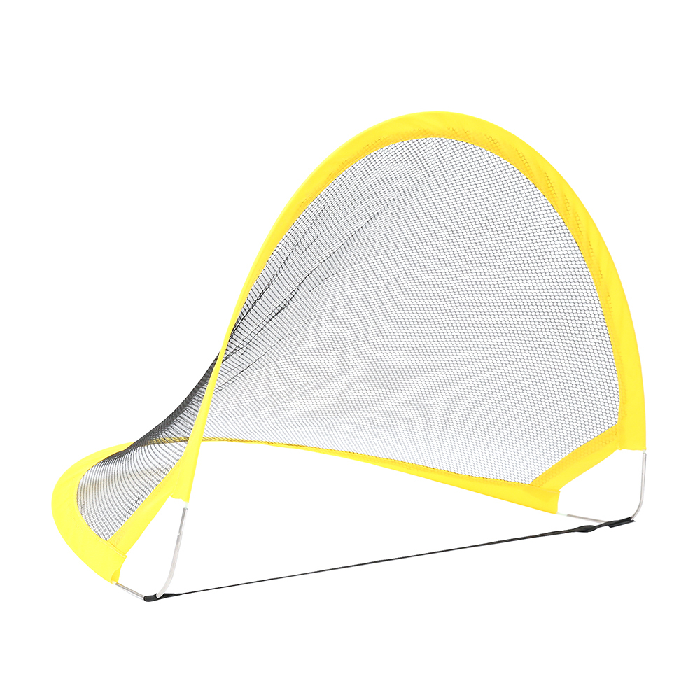 1 Set Folding Football Goal Net Soccer Training Goal Net Tent Kids Indoor Outdoor Play Toys Soccer Ball Practice Gate and Pump LJ2