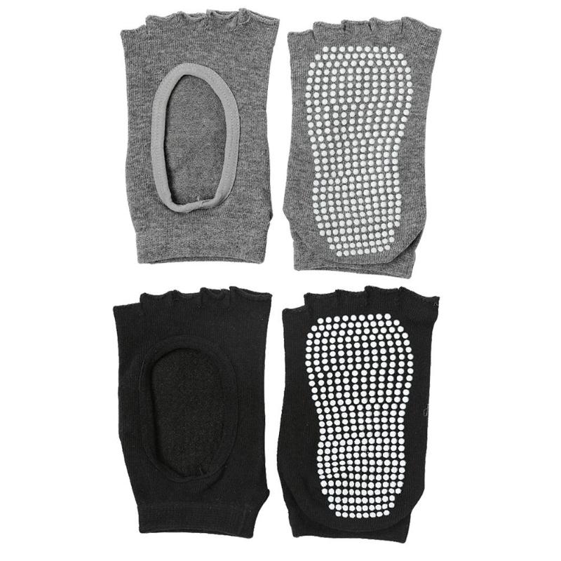 Durable Yoga Socks Wear-resistant Portable 1 Pair Gym Sports Fitness 5 Toe Backless Socks Anti-slip Ankle Grip Dots, Gray
Durable Yoga Socks Wear-resistant Portable 1 Pair Gym Sports Fitness 5 Toe Backless Socks Anti-slip Ankle Grip Dots, Gray