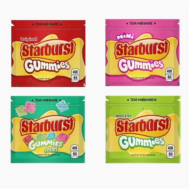 Starburst Gummies Mylar Bag 408mg Empty Edibles Package Zipper Storage Pouch Infused Gummies Retail Packaging
Starburst Gummies Mylar Bag 408mg Empty Edibles Package Zipper Storage Pouch Infused Gummies Retail Packaging