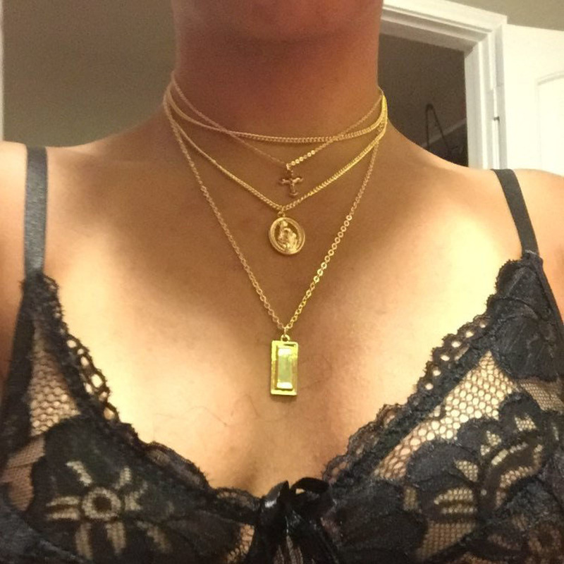 Cross Necklaces Vintage Virgin Mary Necklace Aesthetic Women Cross Pendant Chain Necklace Women Jewelry Kpop Collares
Cross Necklaces Vintage Virgin Mary Necklace Aesthetic Women Cross Pendant Chain Necklace Women Jewelry Kpop Collares