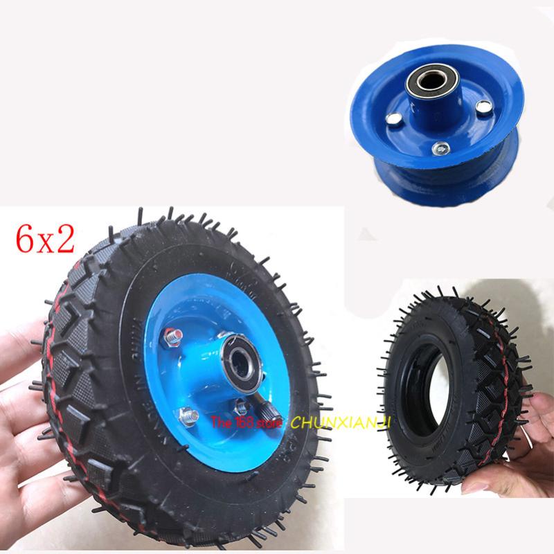 Super 6 inch Air Wheel 6x2 pneumatic tire & alloy hub for trolley, Trailer casters 6'' Electric Scooter tyre and inner tube
Super 6 inch Air Wheel 6x2 pneumatic tire & alloy hub for trolley, Trailer casters 6'' Electric Scooter tyre and inner tube