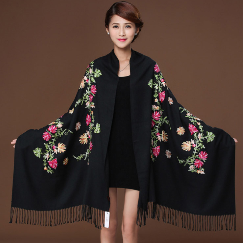 Chinese Style Women Flower Scarves Hijab Embroidery Tassels Shawl Large Vintage Scarves Flower Scarf Long Sale Hot
Chinese Style Women Flower Scarves Hijab Embroidery Tassels Shawl Large Vintage Scarves Flower Scarf Long Sale Hot