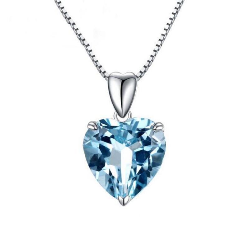 Fashion Silver Color Blue Crystal Heart Pendant Necklace For Women Lady Simple Short Clavicle Necklace Jewelry Mother Gift ND380
Fashion Silver Color Blue Crystal Heart Pendant Necklace For Women Lady Simple Short Clavicle Necklace Jewelry Mother Gift ND380
