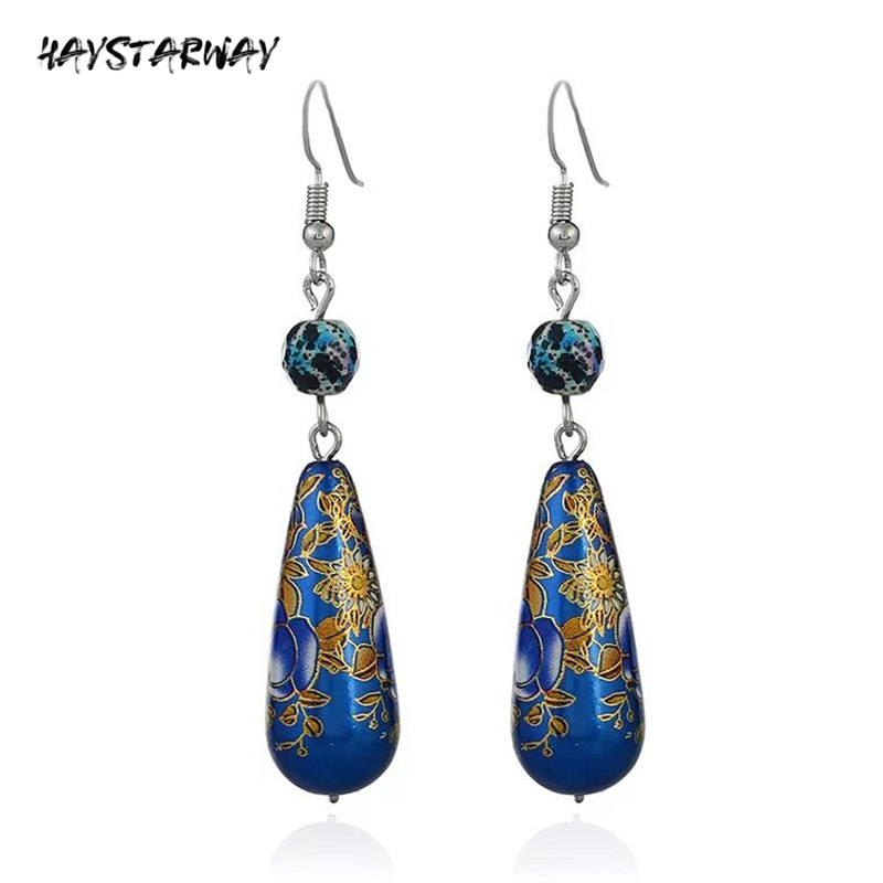 Chinese Drop Earrings For Women Handmade Cloisonne Dangle Earrings Vintage Flower Jewelry Bead Accessories dropshipping
Chinese Drop Earrings For Women Handmade Cloisonne Dangle Earrings Vintage Flower Jewelry Bead Accessories dropshipping