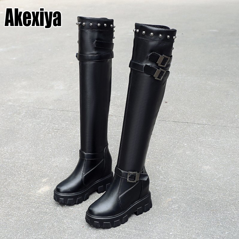 2020 New Fashion Chunky High Heels Over The Knee Boots Woman Shoes buckle Rivet INS Hot Shoes Ladies Boots p046, Black
2020 New Fashion Chunky High Heels Over The Knee Boots Woman Shoes buckle Rivet INS Hot Shoes Ladies Boots p046, Black