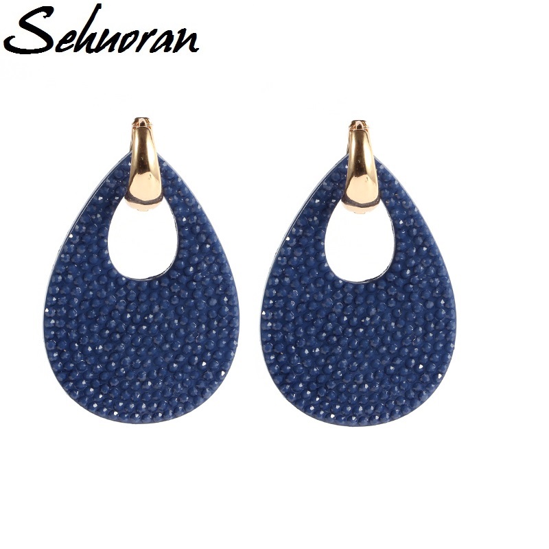 Sehuoran 2020New Hot sale earrings brincos big water drop earrings for woman Copper with resin pendientes statement
Sehuoran 2020New Hot sale earrings brincos big water drop earrings for woman Copper with resin pendientes statement