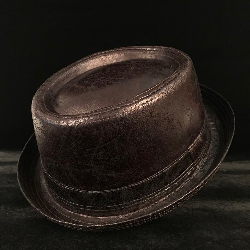 4 Big Size Leather Pork Pie Hat For Dad Fedora Hat Men Boater Flat Top For Gentleman Bowler Porkpie Top Dad Hats, Dark coffee
4 Big Size Leather Pork Pie Hat For Dad Fedora Hat Men Boater Flat Top For Gentleman Bowler Porkpie Top Dad Hats, Dark coffee