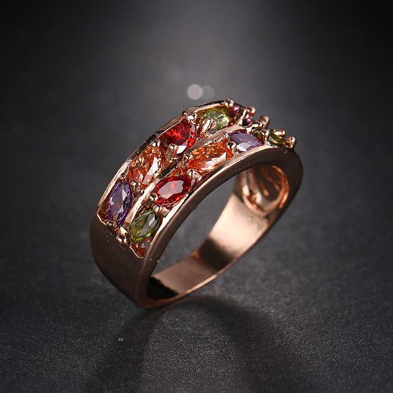 Emmaya Fashion New Monalisa Rose Gold Color Colorful Zircon Wedding Rings Crystal Jewelry For Women Gift Party
Emmaya Fashion New Monalisa Rose Gold Color Colorful Zircon Wedding Rings Crystal Jewelry For Women Gift Party