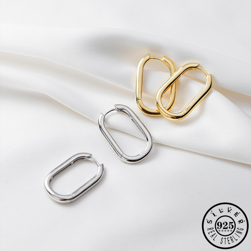 Mens 925 Solid Sterling Silver Minimalis Geometric Shape Ear Rings Gold Color Plated Hoops Piercing Earrings Jewelry for Women
Mens 925 Solid Sterling Silver Minimalis Geometric Shape Ear Rings Gold Color Plated Hoops Piercing Earrings Jewelry for Women
