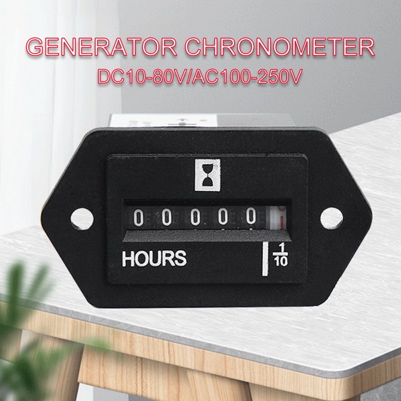 Generator Excavator Timer Mower Bulldozer Industrial Timer DC10-80V AC100-250V Electromechanical Hour Meter Counter
Generator Excavator Timer Mower Bulldozer Industrial Timer DC10-80V AC100-250V Electromechanical Hour Meter Counter