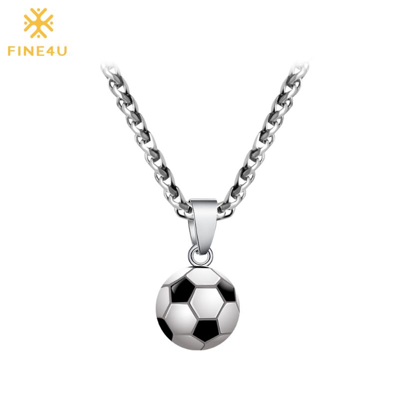 2020 New FINE4U N026 Football Pendant Necklace 316L Stainless Steel Chain Sporty Necklace For Men Gift
2020 New FINE4U N026 Football Pendant Necklace 316L Stainless Steel Chain Sporty Necklace For Men Gift