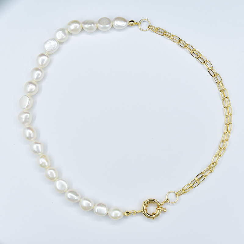 LONDANY Natural Freshwater Pearl Necklace Metal Splicing Necklace Steering Wheel Button Generous Simple Gift Girls
LONDANY Natural Freshwater Pearl Necklace Metal Splicing Necklace Steering Wheel Button Generous Simple Gift Girls