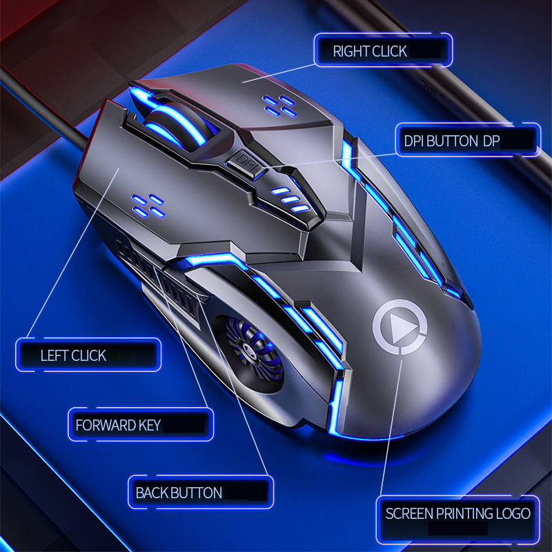 Newest G5 Professional Ergonomic Gaming Mouse 7 Color Backlight USB Wired Silent Mouse For Gamer 3200 Dpi Mice For PC/Laptop
Newest G5 Professional Ergonomic Gaming Mouse 7 Color Backlight USB Wired Silent Mouse For Gamer 3200 Dpi Mice For PC/Laptop