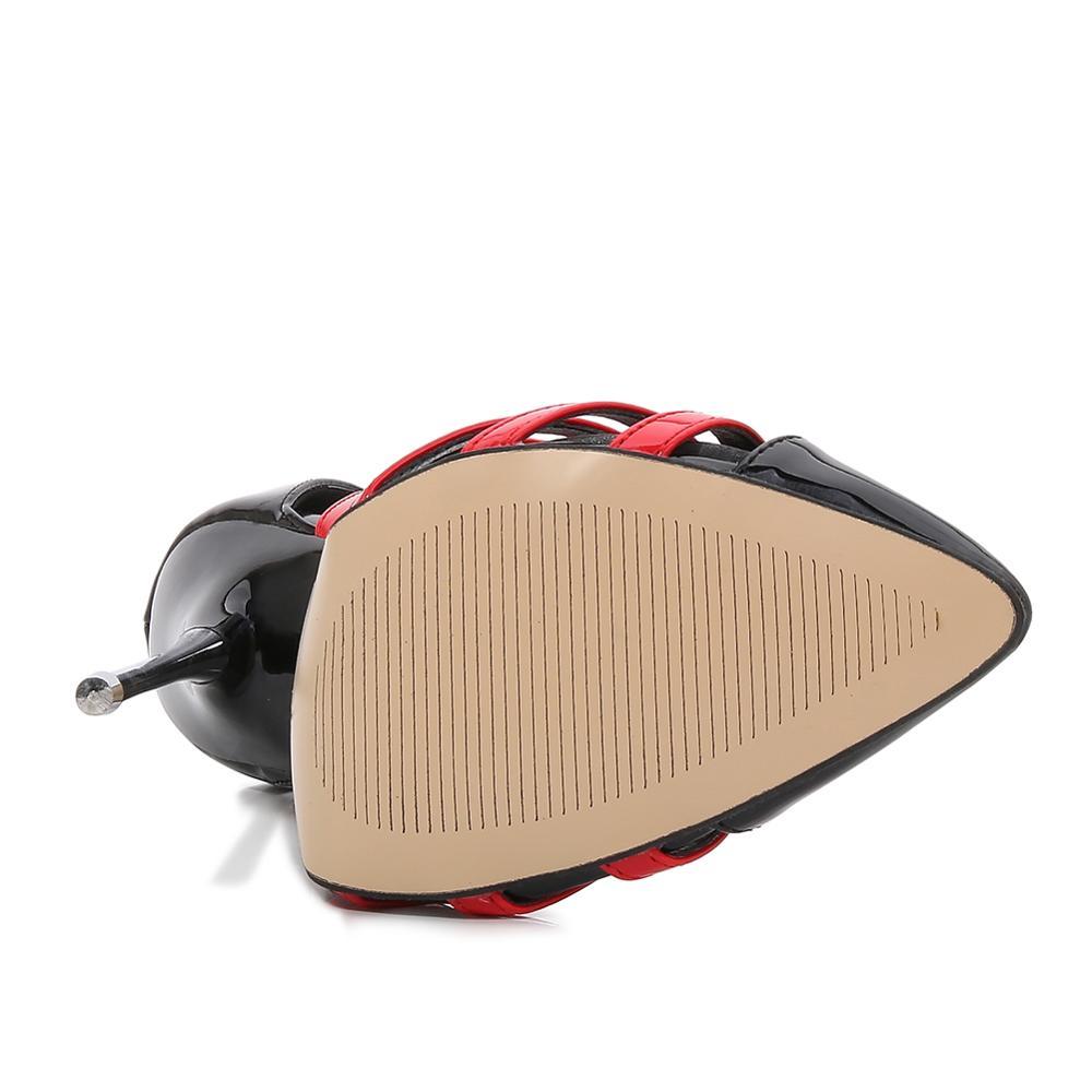 Extreme High Heels 16cm Mixed Colors Ankle Strap Women Shoes Stiletto Heel Show Modeling Party Female Shoes Pumps Sandals 46 LJ200924