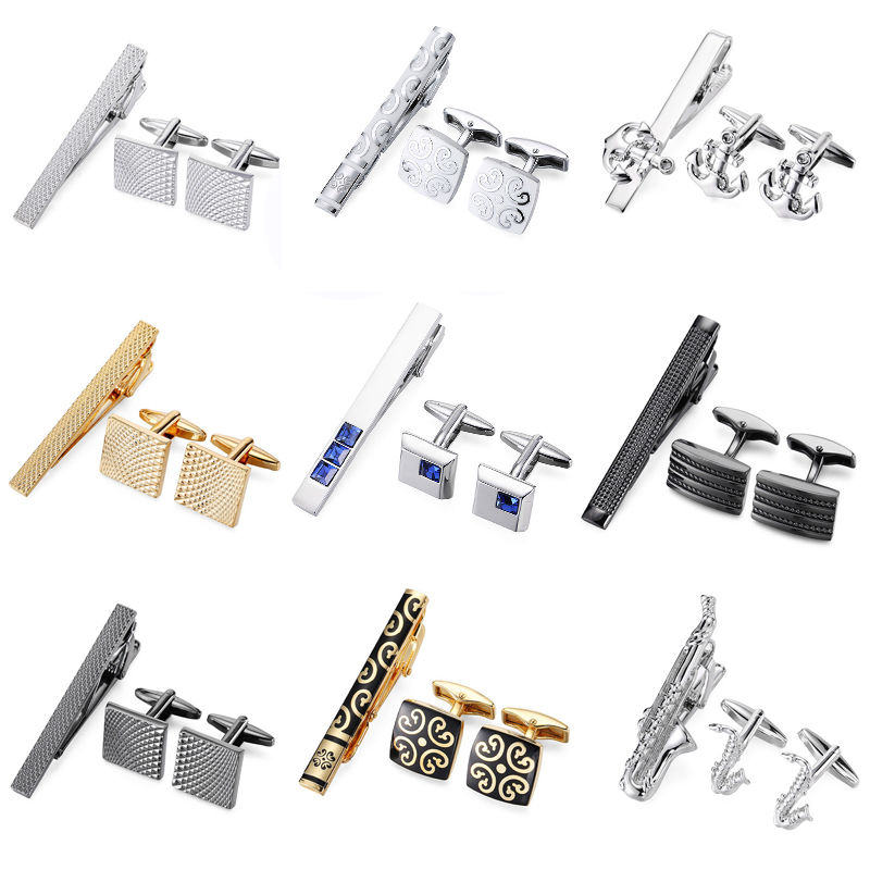 The high-end brand men's shirts and tie gold silver anchor Sax carved black striped tie clip Cufflinks set free shipping, Silver;golden
The high-end brand men's shirts and tie gold silver anchor Sax carved black striped tie clip Cufflinks set free shipping, Silver;golden
