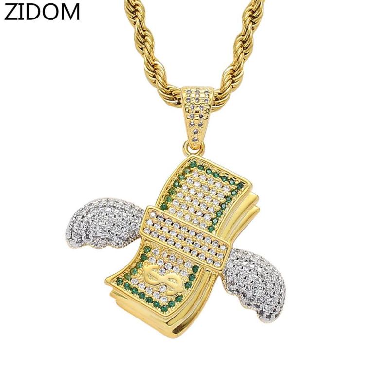 Men Hiphop iced out bling dollar with pendant necklaces Zircon male Hip hop necklace fashion jewelry gifts
Men Hiphop iced out bling dollar with pendant necklaces Zircon male Hip hop necklace fashion jewelry gifts