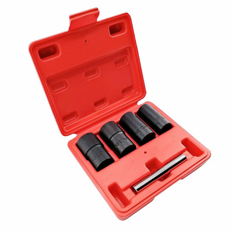 5Pcs 1/2'' Drive Twist Socket Set Damaged Nuts Removal Tools for Car Repair Tools Set Sockets 17mm 19mm 21mm 22mm
5Pcs 1/2'' Drive Twist Socket Set Damaged Nuts Removal Tools for Car Repair Tools Set Sockets 17mm 19mm 21mm 22mm